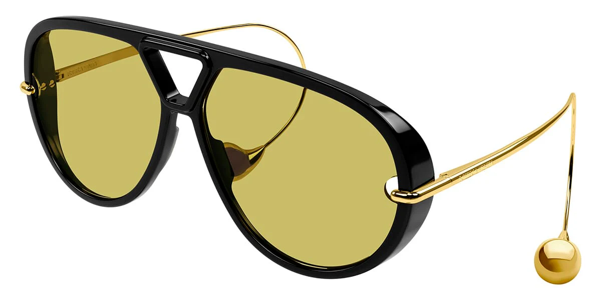 Bottega Veneta BV1273S 003 Drop Aviator - As Seen On Kendall Jenner & Bad Bunny