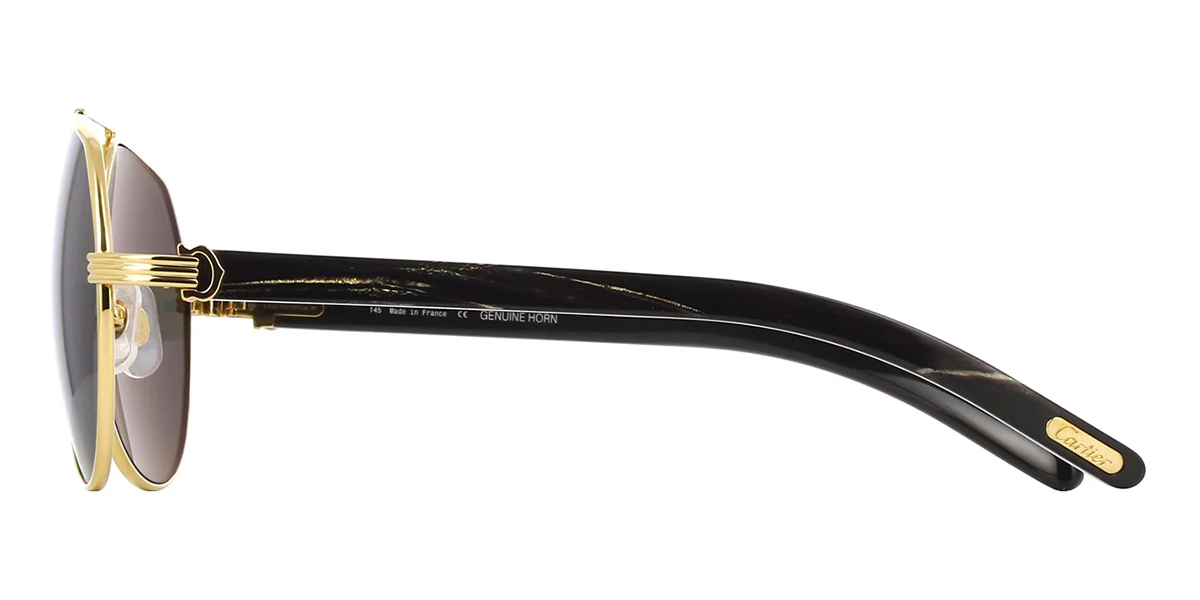 Cartier Buffalo Horn CT0272S 001 Polarised - Image 4