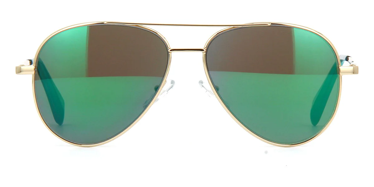 Cutler and Gross Sun 0740 Aviator Petrol Green Mirror - Image 2