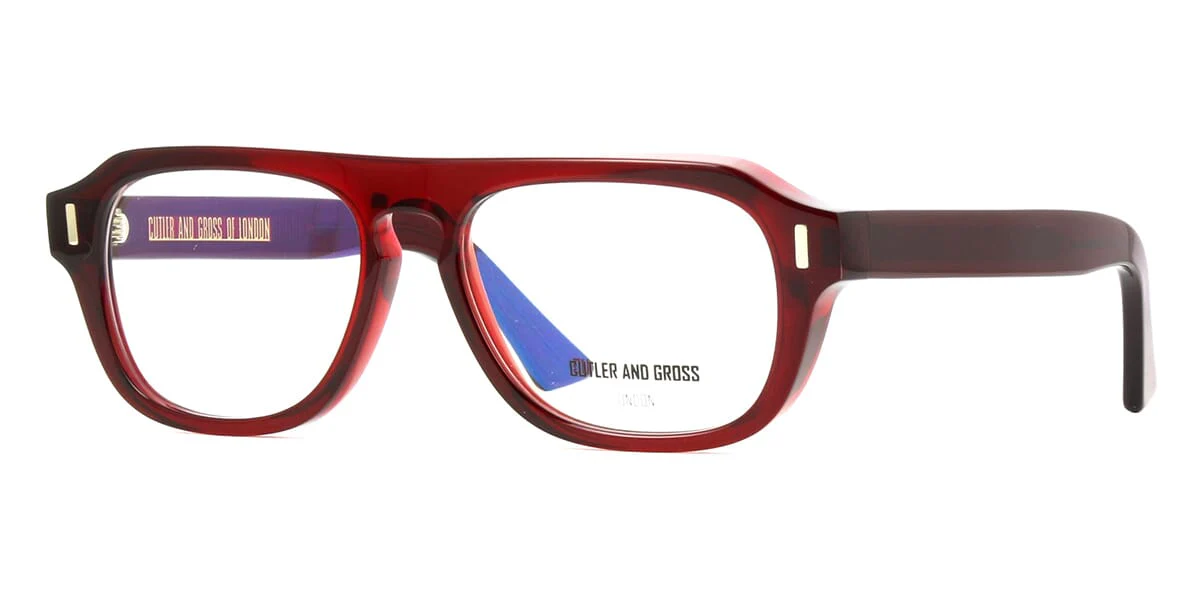 Cutler and Gross 1319 08 Bordeaux Red - As Seen On Harry Hill