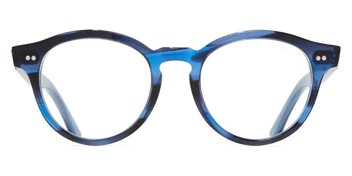 Cutler and Gross 1378 12 Striped Blue Havana and Powder Blue with Blue Control - Image 2
