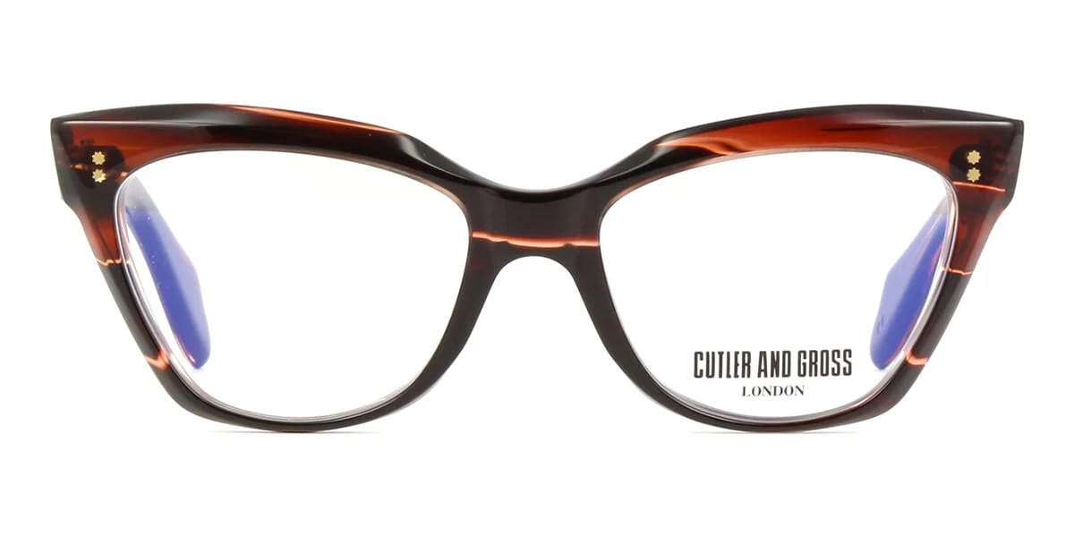 Cutler and Gross 9288 02 Striped Brown Havana - Image 2