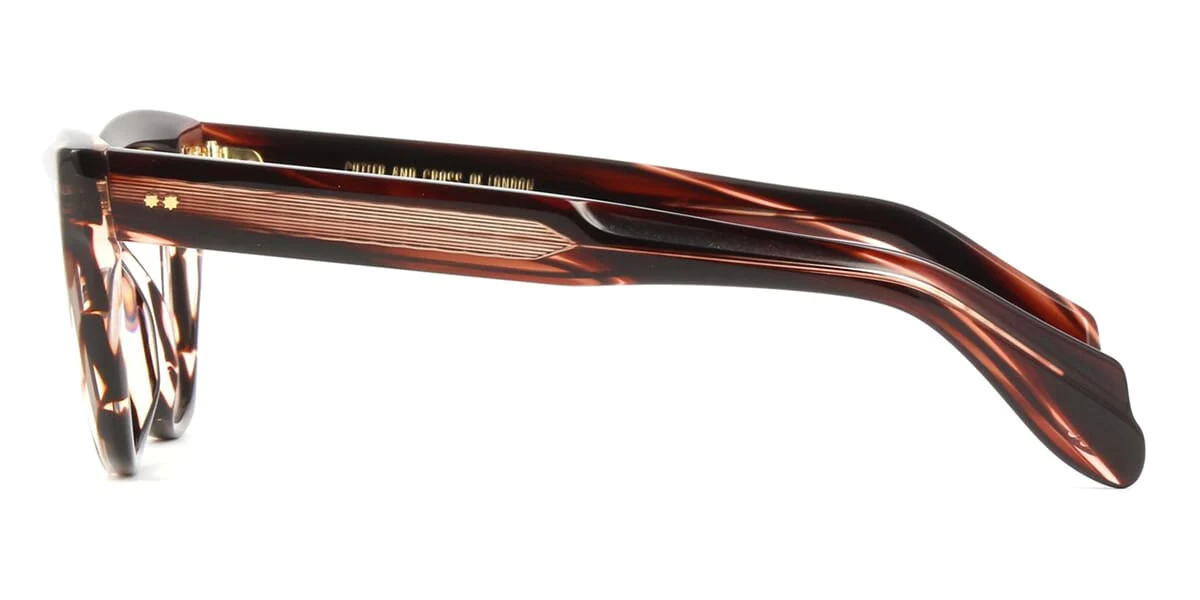 Cutler and Gross 9288 02 Striped Brown Havana - Image 3
