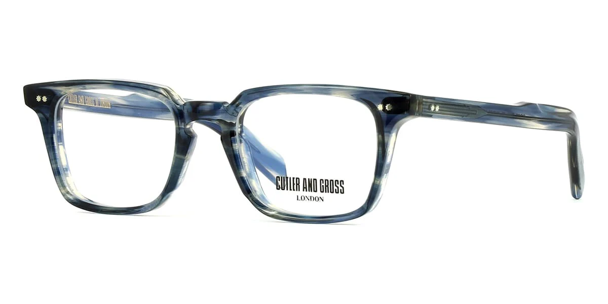 Cutler and Gross Graham GR10 03 Striped Dark Blue 48