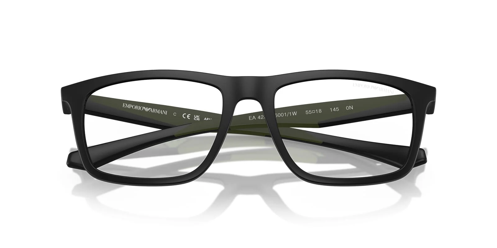 Emporio Armani EA4235 5001/1W with Folding Clip-On - Image 5