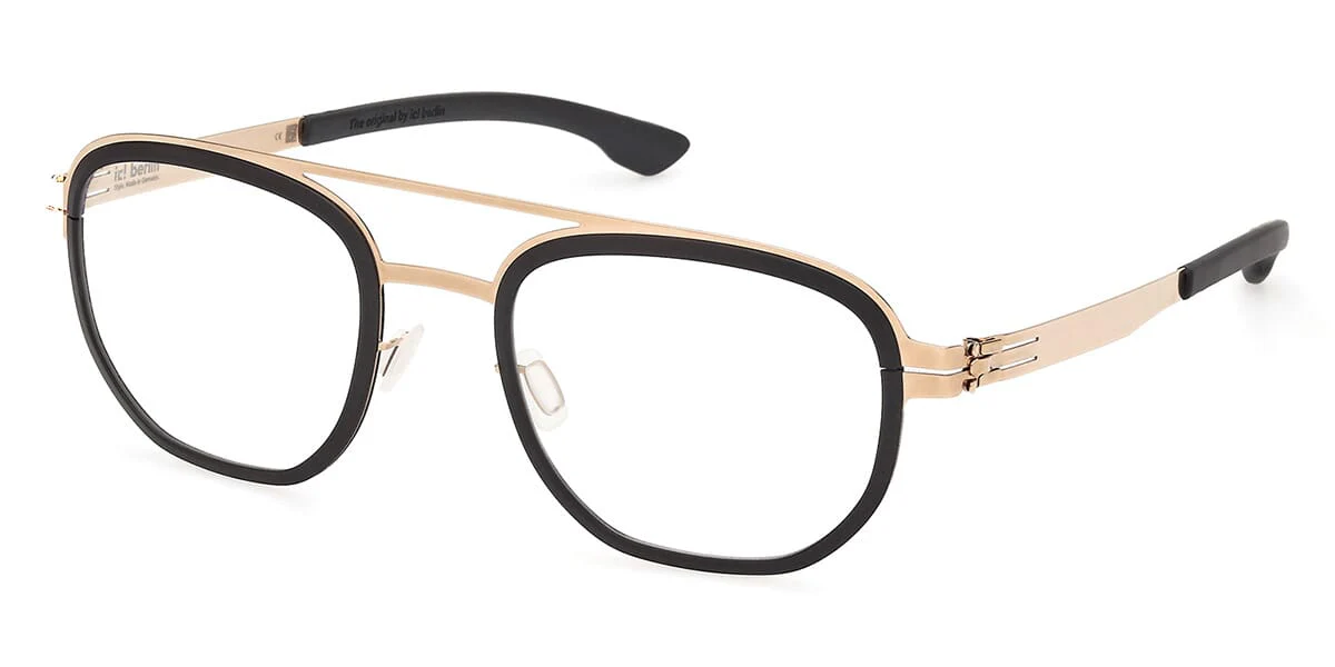 ic! berlin Osmium Black and Rose Gold