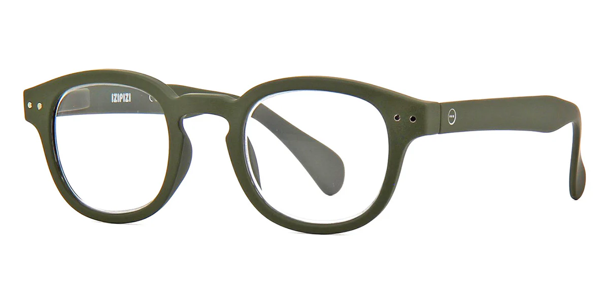 Izipizi C C25 Khaki Green Reading Glasses - As Seen On Isabella Rossellini