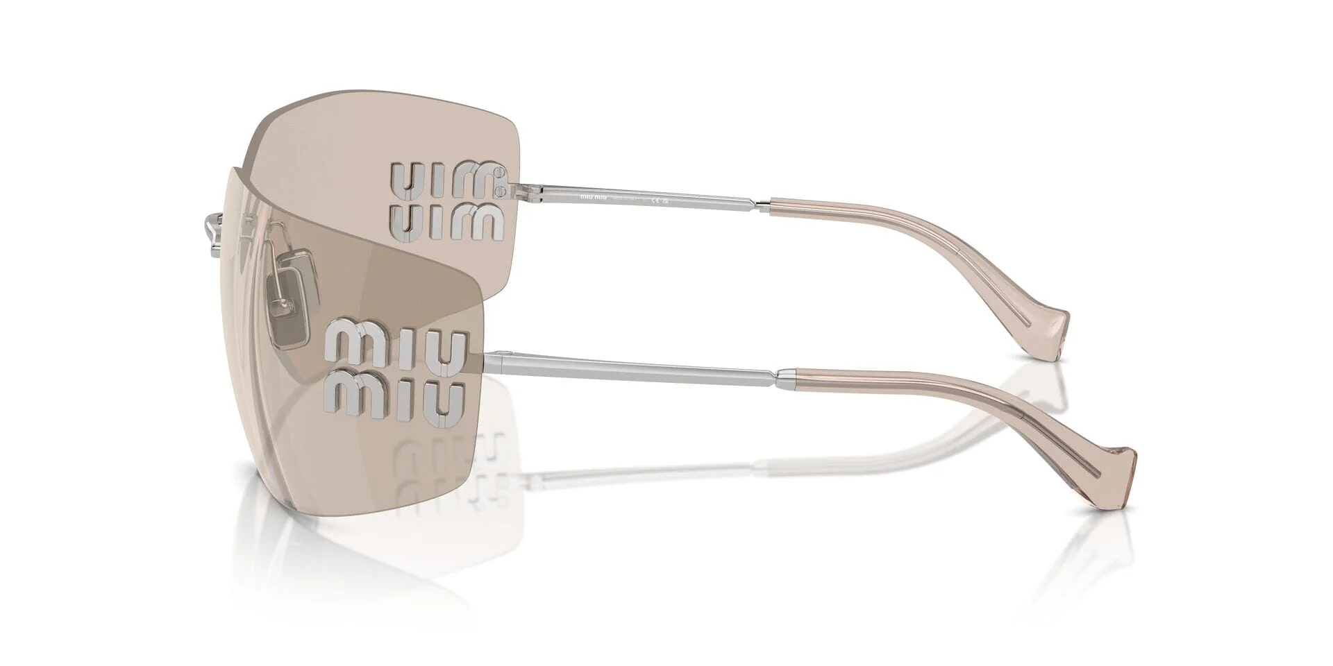 Miu Miu Rimless Runway MU 54YS 1BC10F - As Seen On Becky G & Katherine Langford - Image 3