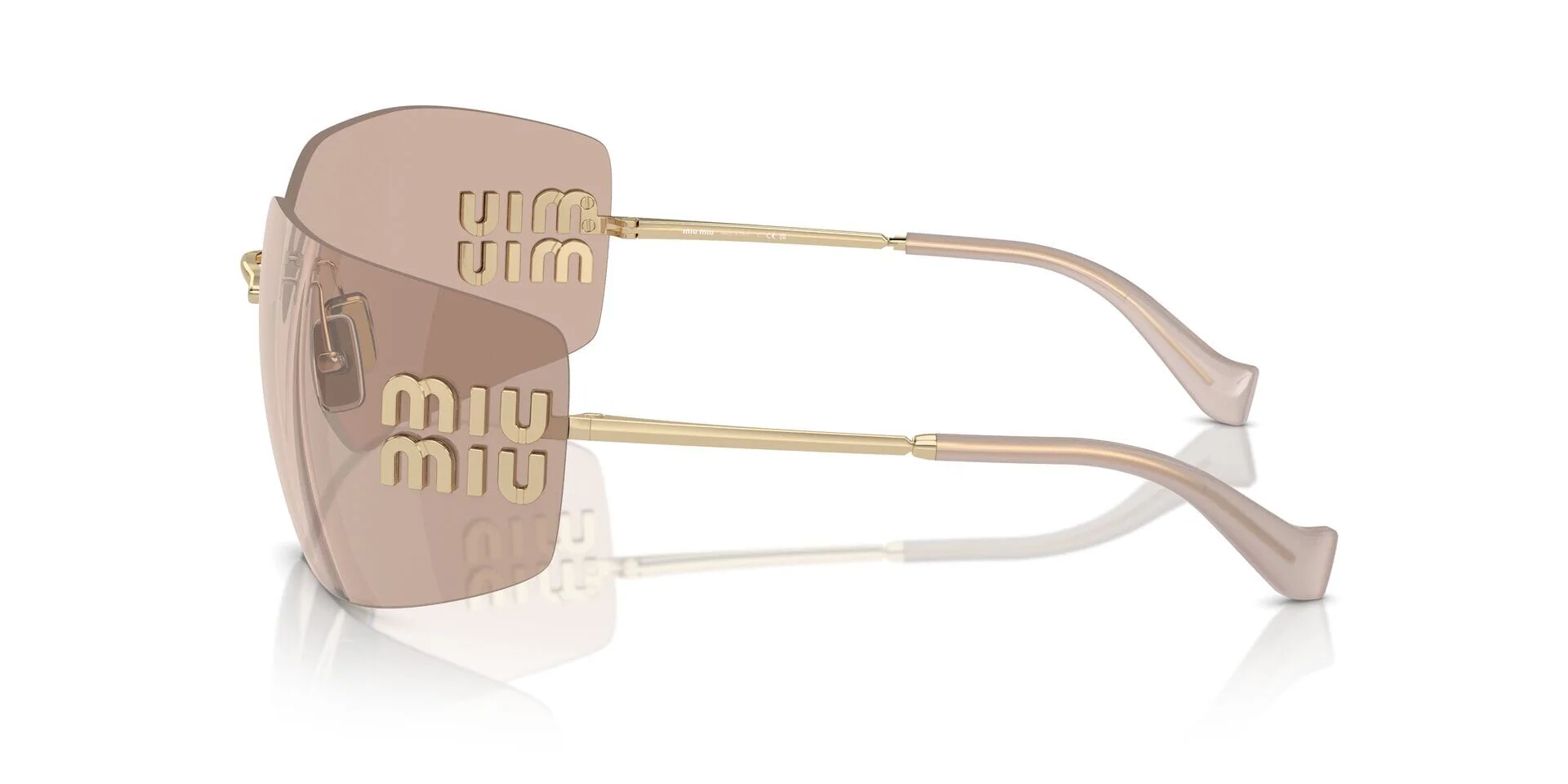 Miu Miu Rimless Runway MU 54YS ZVN20F - As Seen On Whitney Adebayo & Belle Hassan - Image 3