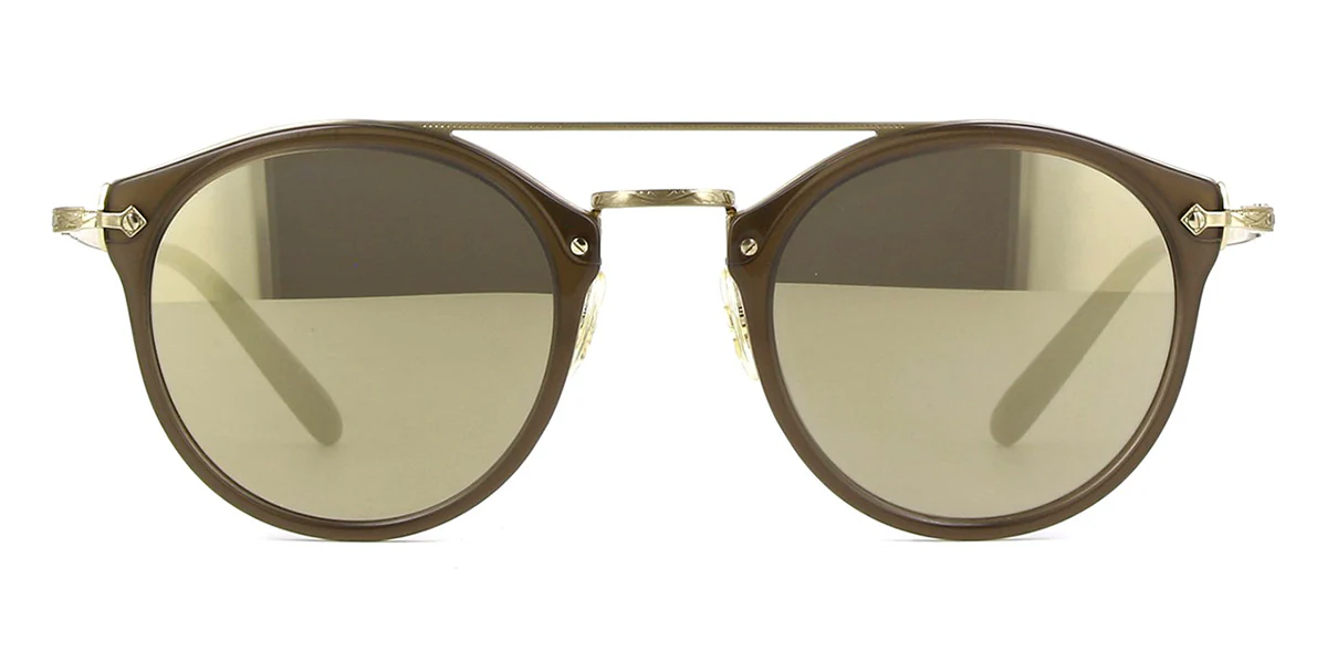 Oliver Peoples Remick OV5349S 1473/6G Taupe/Gold Mirror - As Seen On Jason Crabb - Image 2
