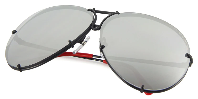 Porsche Design 8478 R VisionDrive Black Frame - Green Polar XTR + Silver Lenses - Image 5