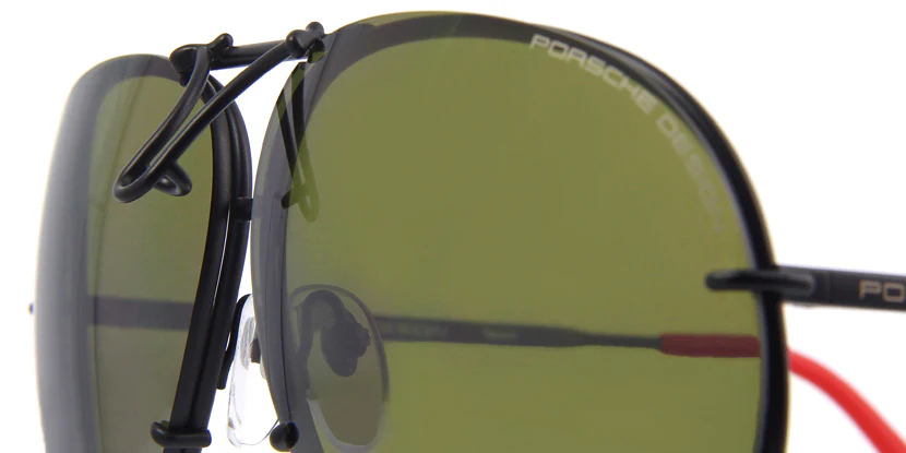 Porsche Design 8478 R VisionDrive Black Frame - Green Polar XTR + Silver Lenses - Image 6