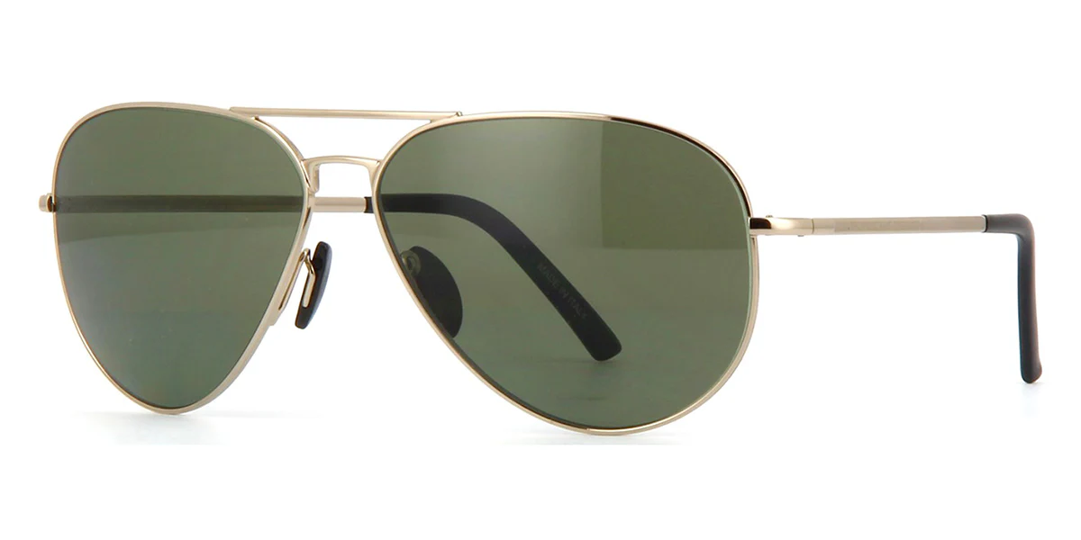 Porsche Design 8508 A Gold Aviators with Polarised Lenses - As Seen On Josh Hartnett