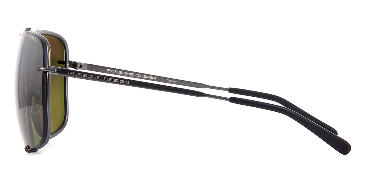 Porsche Design 8928 A Gunmetal Frame With Green VisionDrive Polarised XTR Lenses - Image 2