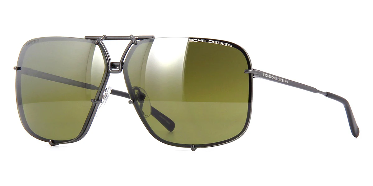 Porsche Design 8928 A Gunmetal Frame With Green VisionDrive Polarised XTR Lenses - Image 4