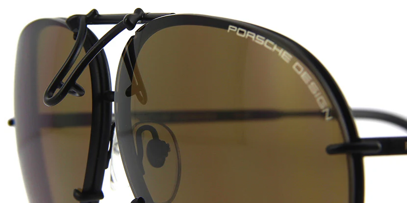 Porsche Design 8478 D Black Frame - Dk Green + Brown Lenses - As Seen On Khloe Kardashian & Kendall Jenner - Black Friday Special - Image 10