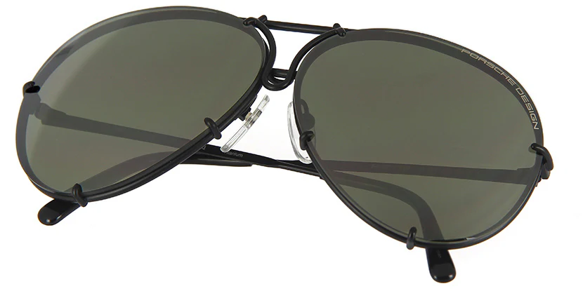 Porsche Design 8478 D Black Frame - Dk Green + Brown Lenses - As Seen On Khloe Kardashian & Kendall Jenner - Black Friday Special - Image 8