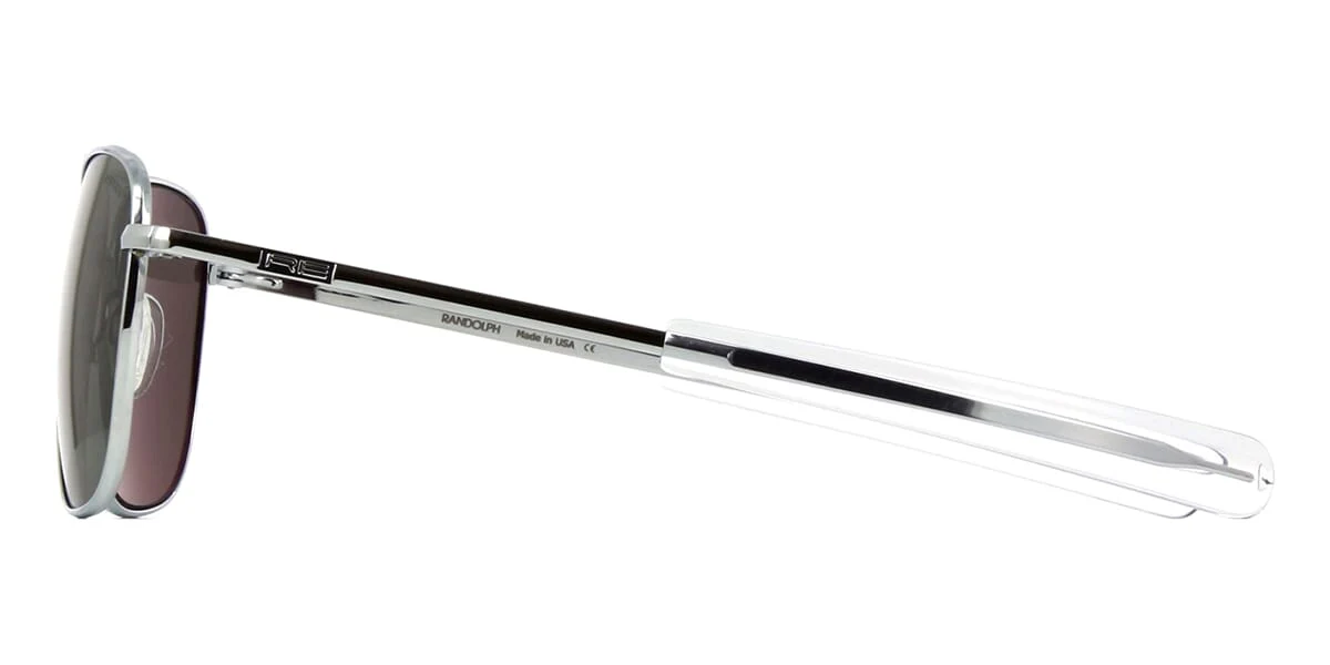 Randolph Aviator Bright Chrome AF078 Polarised - As Seen On Michael Keaton & Nikolaj Coster-Waldau - Image 3