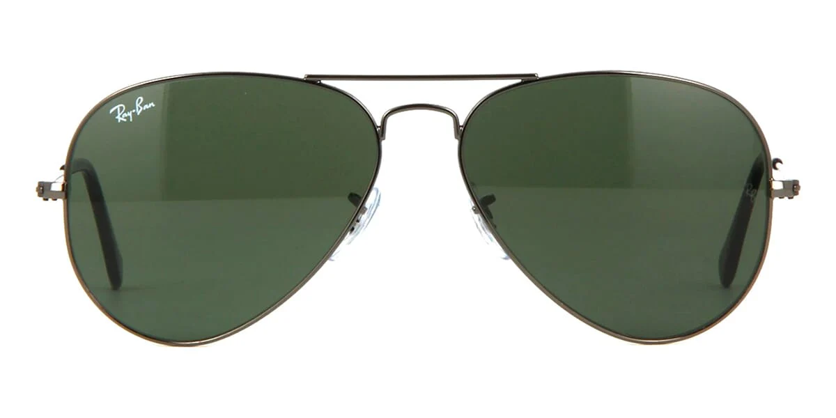 Ray-Ban Aviator RB 3025 W0879 Gunmetal/Green - As Seen On Ian Somerhalder & Matt LeBlanc - Image 2