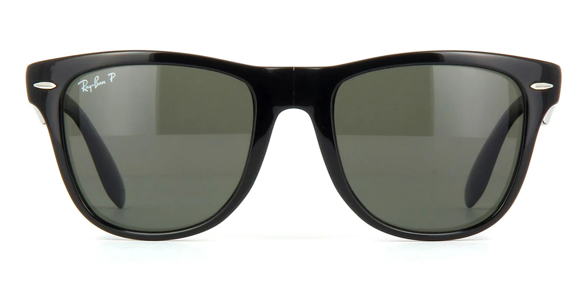 Ray-Ban Folding Wayfarer 4105 601/58 Polarised - As Seen On Michael Fassbender & Resse Witherspoon - Image 2