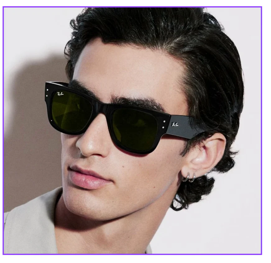 Ray-Ban Mega Wayfarer RB 0840S 901/31 - As Seen On ASAP Rocky & Lewis Hamilton - Image 38