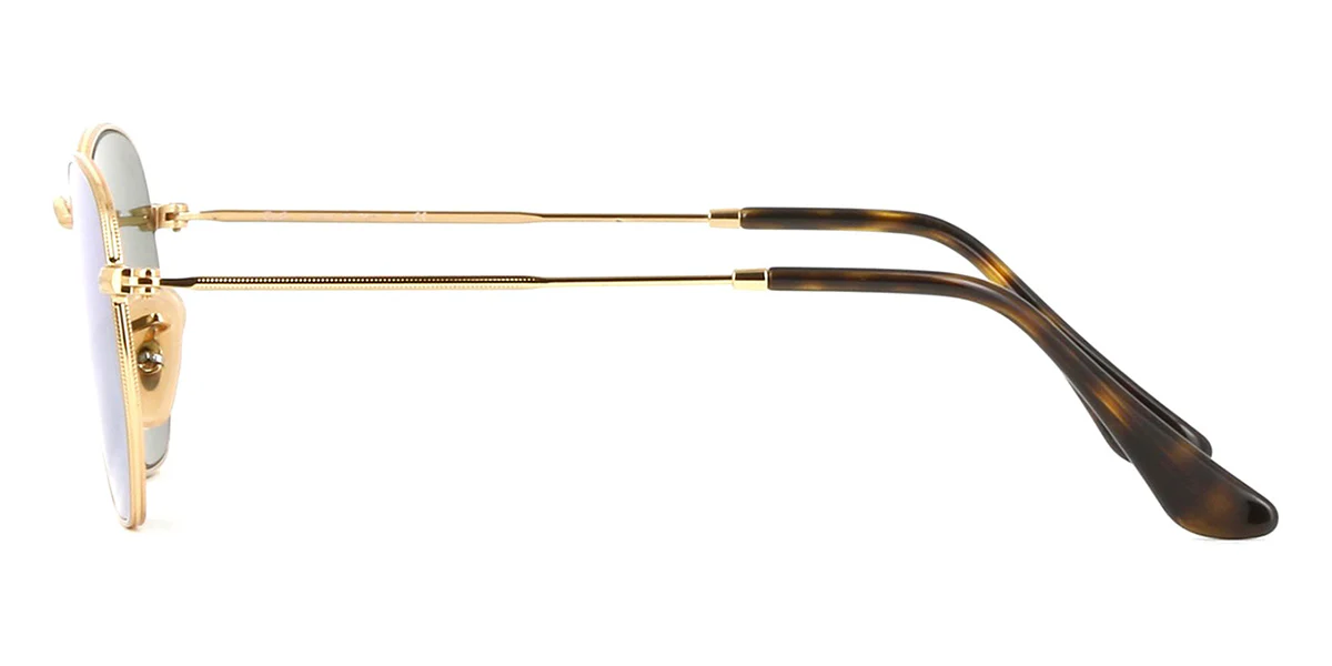 Ray-Ban RB3548N 001/30 Hexagonal Gold with Flat Lens - As Seen On Margot Robbie & Jackson Wang - Image 3