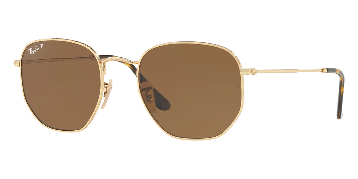 Ray-Ban Hexagonal RB 3548N 001/57 Polarised - As Seen On Justin Bieber & Jurnee Smollett