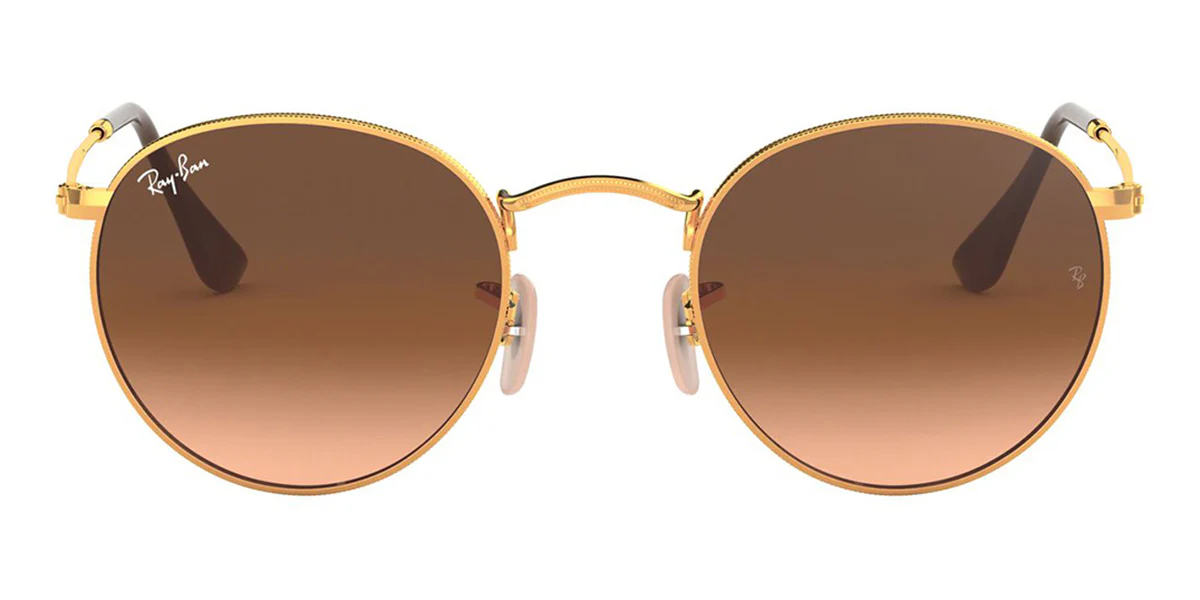 Ray-Ban Round Metal RB 3447 9001/A5 Shiny Light Bronze - As Seen On Joseph Baena & Eddie Nketiah - Image 2