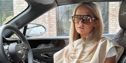 Saint Laurent Sun SL 596 Dune 003 - As Seen On Olivia Attwood & Molly Mae Hague - Image 6